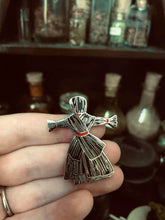 Load image into Gallery viewer, Witch Poppets - Black or Red - Enamel Pin

