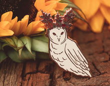 Load image into Gallery viewer, Mabon Owl - Enamel Pin
