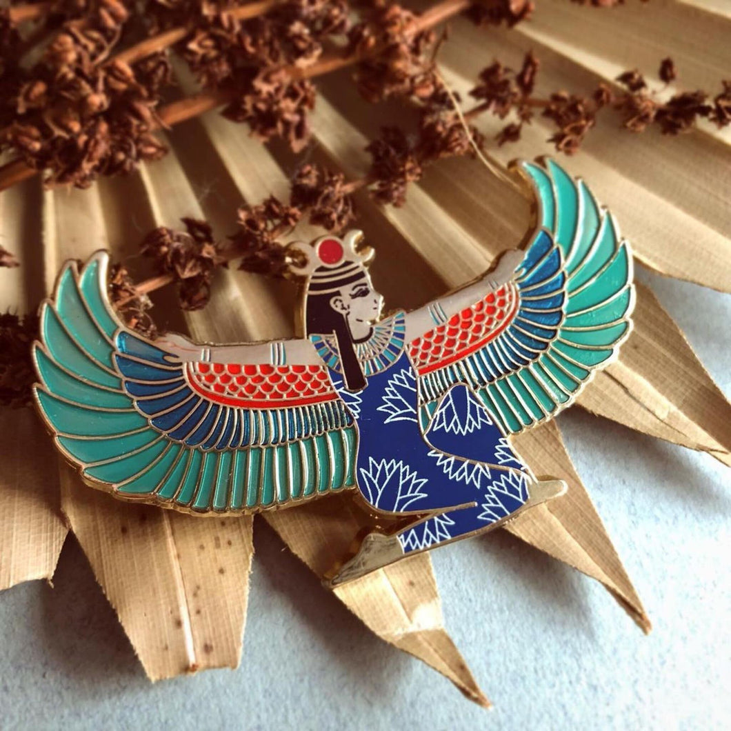 Winged Isis - Egyptian Goddess - Ancient Egypt Collection Enamel Pin