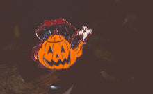 Load image into Gallery viewer, Jack-o-Lantern Teapot - Enamel Pin

