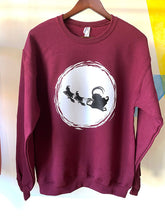Load image into Gallery viewer, Krampusnacht Flight - Unisex Holiday Krampus Sweatshirt
