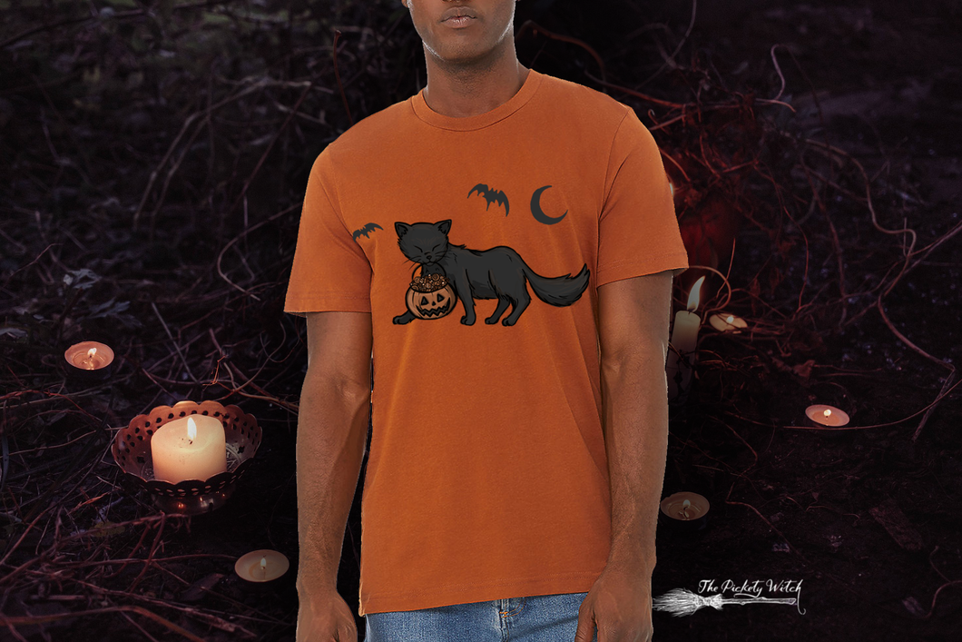 Trick-or-Treat Kitty - Unisex Tee